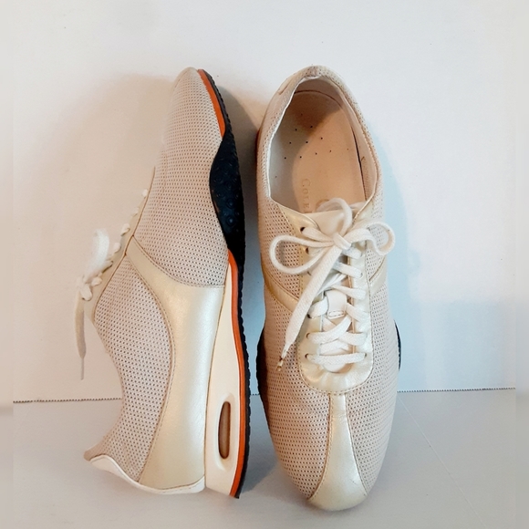 Cole Haan Air Bria Oxford Sneaker - Cream/Gold - Picture 11 of 16